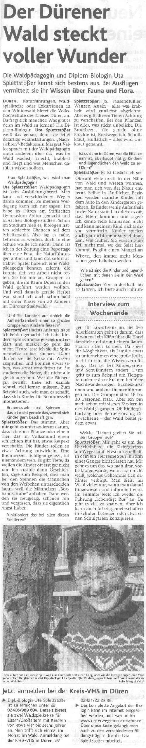Aachener Nachrichten 16. Februar 2008